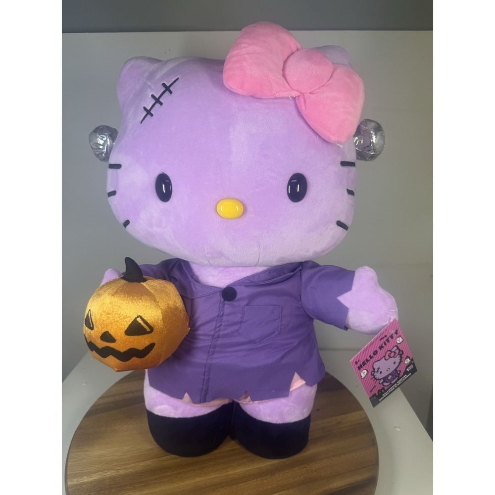 NWT Hello Kitty 2025 Purple Frankenstein Halloween Greeter